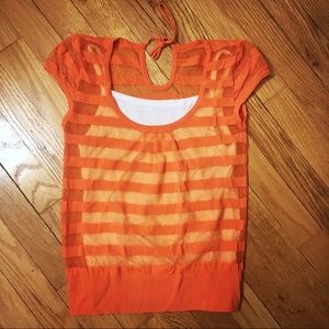 NWOT striped 2-piece top
